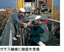 ガラス繊維に樹脂を含侵